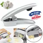 2 in1 Mincer Crusher Ginger Kitchen Tool Heavy Duty Aluminum Garlic Press Slicer