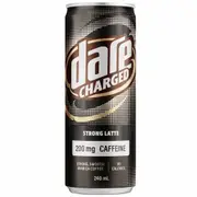 Dare Charged Strong Latte 240mL - High-Caffeine Iced Coffee Boost