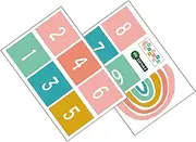ibasenice Removable Game Playing Floor Stickers for Boys and Girls Aesthetic Room Decor PVC Material Safe Fun for Bedroom Wall DIY Decals Set