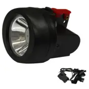 1W 3500Lx Miner Torch Cordless Light Mining Cap Lamp LED Head Hunt Safty