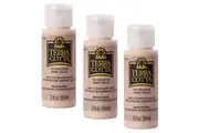 3x Plaid FolkArt Terra Cotta 59ml Acrylic Paint Terrazzo Sand Textured Finish