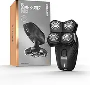 MANSCAPED® The Dome Shaver™ Plus Men’s Head Shaver – Four Double-Track Rotary Blades with SkinSafe® & FlexAdjust Technology, Waterproof, USB-C Charging, Magnetic Detachable Blade Pad, Travel Lock