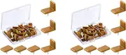Mellisso Plastic Drawer Glides and Slides Drawer Stoppers, Tack-in Drawer Tack Glide Plastic for Repairing Dressers, 60 Pcs