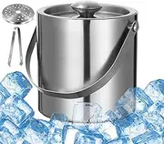 Ice Bucket with Lid - Wine Chiller Champagne Bucket | Leak Proof Champagne Container, Drink Tub Tableware for Picnic Camping Parties Clubs Bars Restaurants