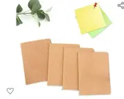 Craft Notebook Unlined Pack Of 13 Writing Diary Colour Kraft Brown Pages White