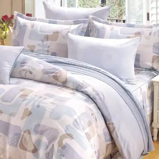 【HongYew 鴻宇】100%美國棉 七件式兩用被床罩組-柏得溫 藍(雙人加大)