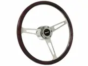 1955-68 Classic Chevrolet Deluxe Espresso Wood Steering Wheel Kit, Classic Chevy (for: Chevrolet)