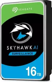 Seagate 16TB 3.5" SkyHawk AI Surveillance SATA HDD 256MB Cache, 7200RPM