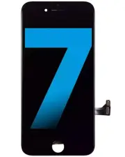 LCD Assembly With Steel Plate Compatible For iPhone 7 (Aftermarket) (Black)