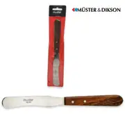 Muster Muster steel spatula for wax cm.22,5 curved blade - wooden handle