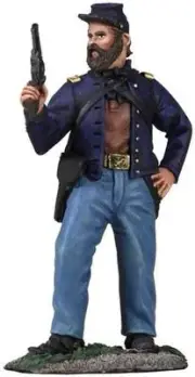 BRITAINS CIVIL WAR UNION 31217 DISMOUNTED CAVALRY OFFICER FIRING PISTOL MIB