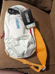 Camelbak Arete 8 Sling Bag Hike Pack White Vapor Marigold Crossbody Backpack