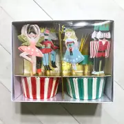 The Nutcracker Cupcake Kit Topper Party Pick Christmas Bake Cup Liners Designer