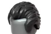 NEW LEGO - Figure Hair - Male - Gray Dark Swept Widow's Peak x1 - 75150 Tarkin