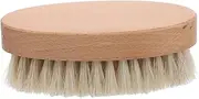 Baluue Wooden Handle Horsehair Shoe Brush Soft Bristles for Polishing and Cleaning Shoes Ergonomic Design for Comfortable Grip for Dusting PU Boots and Goods