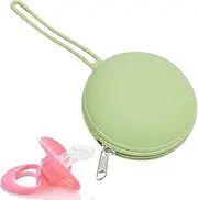 Silicone Pacifier Holder Case,Portable Waterproof Silicone Storage Pouch | Small Storage Purse with Zipper and Rope for Jewelry Keys