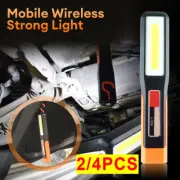 2-4x Rechargeable COB LED Cordless Magnetic Work Light USB Inspection Lamp Torch