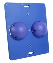 CanDo Balance Board 14x18 Inch, 2.5 Inch Height, Rectangular, Blue: Difficult