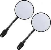 NOLITOY Handlebar Mirrors for Bikes Flexible Rearview Mirror for Safe Cycling Fits Handlebars Easy Installation Lightweight Safety Accessory