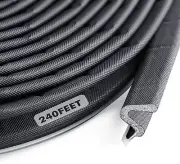 240ft Premium V-Shaped Door Weather Stripping for Sound Insulation & Sealing