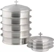 5 Holy Wine Serving Trays with A Lid & 3 Stacking Bread Plates with A Lid- Matte