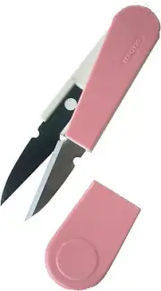 Clover Spring Scissors Sewing Fabric thread Cutter Pink cap