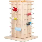 84 Spools 360° Rotating Wooden Thread Rack Holder Organizer Sewing Brothread
