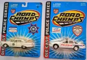 2 Vintage Road Champs Die Cast 1:43 Police Cars Still Carded Arizona & Navajo