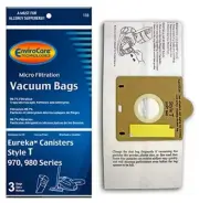 {3} EnviroCare Replacement Micro Filtration Vacuum Cleaner Dust Bags Style T