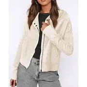 Women's Hoodie Outdoor Jacket Sports Top Zipper Pocket Long Sleeve Top Athleisure Fall Thermal Warm Windproof Wick Moisture Tennis Golf Running Sportswear Acti