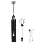 3In1 Portable Electric Milk Frother Foam Maker Coffee Frothing Wand Black L1L8