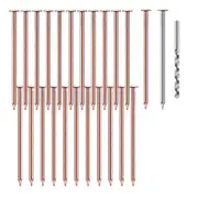 25 Pcs Copper Nails to Killing Trees,3.5 Inch Pure Copper Nails Bulk,Stump Removal Spikes Hardware