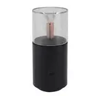 (Black)Gernie Candlelight Aromatherapy Diffuser Mini Portable Humidifier Car