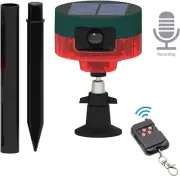 Solar Outdoor Motion Sensor Alarm 360° Motion Detector Alarm 129db Loud Siren AU