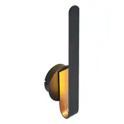 Atala 40 LED Wall Lights Modern Black Gold Lighting Telbix