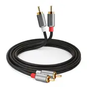 AV146 2RCA to 2RCA Male HiFi Audio Cable for Speaker Amplifier