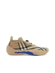 Burberry Checkered Knit Neptune Sneakers