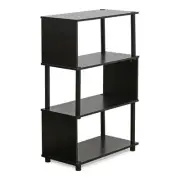 Furinno Flexi Contemporary Engineered Wood 4-Tier Rack in Espresso
