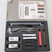 Still Life Drawing Art Set with Tin Box by Royal & Langnickel Charcoal Pencil