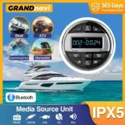 GRANDnavi Bluetooth Marine Stereo Boat Radio Waterproof FM AM Digital Media Audi