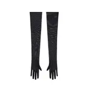 Long gloves in tulle 8.5 Black