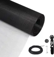 HTVRONT Window Screen Replacement and Screen Repair Kit for Windows or Doors, 48