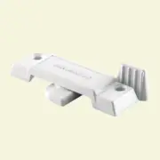 Sliding Window Sash Lock 2-1/4 In Vertical Horizontal Opening Catch White Latch