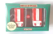 Attractives Magnetic Salt & Pepper Shakers #9865 Fire Trucks/Engines Ceramic