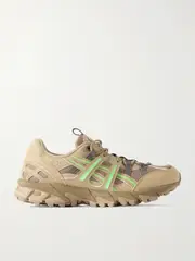 [Asics] Asics - Gel-sonoma 15-50 Faux Leather And Rubber-trimmed Mesh Sneakers - Beige - UK 3.5 UK 3.5 Neutrals