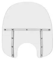 Memphis Shades MEM3210 Memphis Fats Windshield (7in. Cutout) - 17in. - Clear