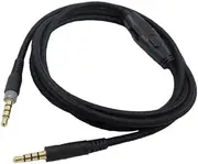 Coyktonty eplacement Audio Cable Extension Cord Line for HyperX Cloud HyperX Cloud Alpha Headphones,Headphone Accessories (Black)