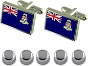 [Select Gifts] Shirt Dress Studs Cayman Islands Flag Cufflinks