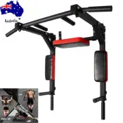 Wall Mounted Pull Up Bar Heavy Duty Steel Chin Up Bar Dip Station Indoor Workout