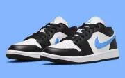 Nike Air Jordan 1 Low Black Blue White UNC Shoes DC0774-041 Women's Sizes